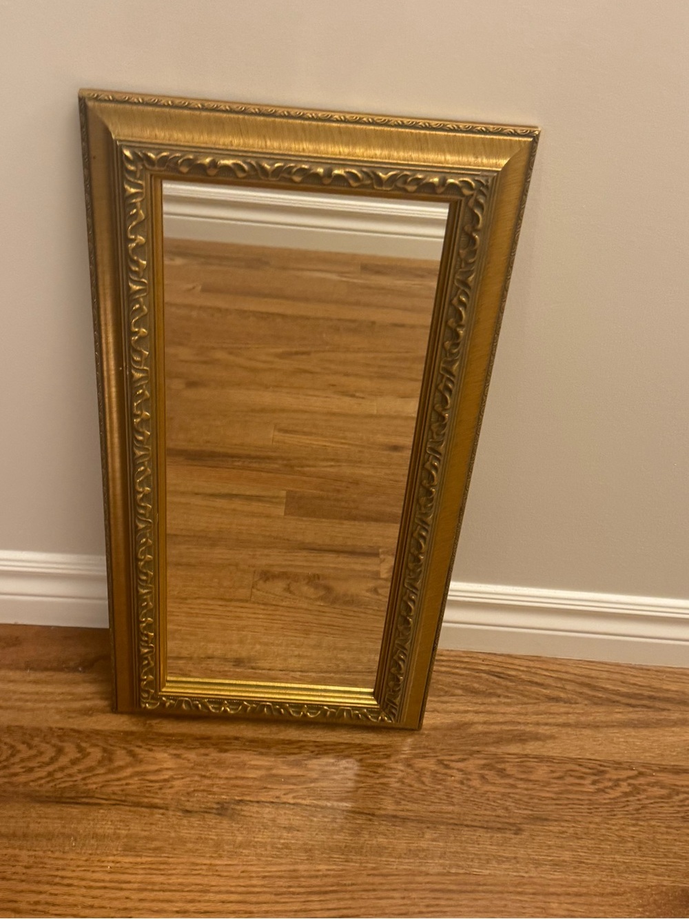 Elegant Gold Ornate Wall Mirror - Classic Home Wall Decor 2’ x 3’